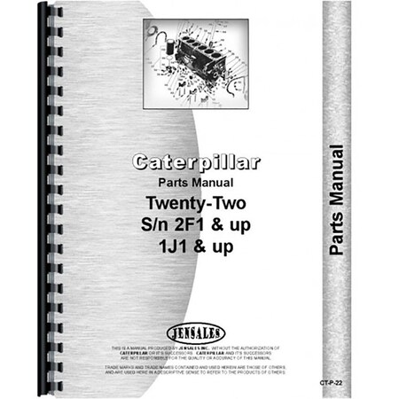 For Caterpillar 22 Crawler Parts Manual (New) (2F1351-2F9999)